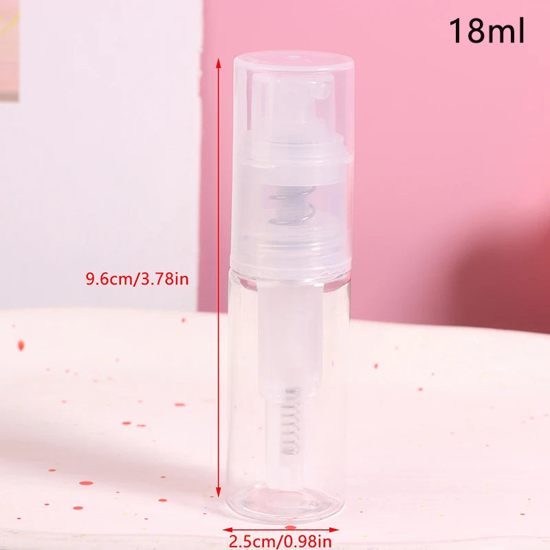 8/10/14/18/25ml Plastic Dry Powder Spray Bottle Refillable Atomizer Baby Powder Dispenser Detachable Makeup Cosmetics Sprayer Oasis Select 18ml Transparent