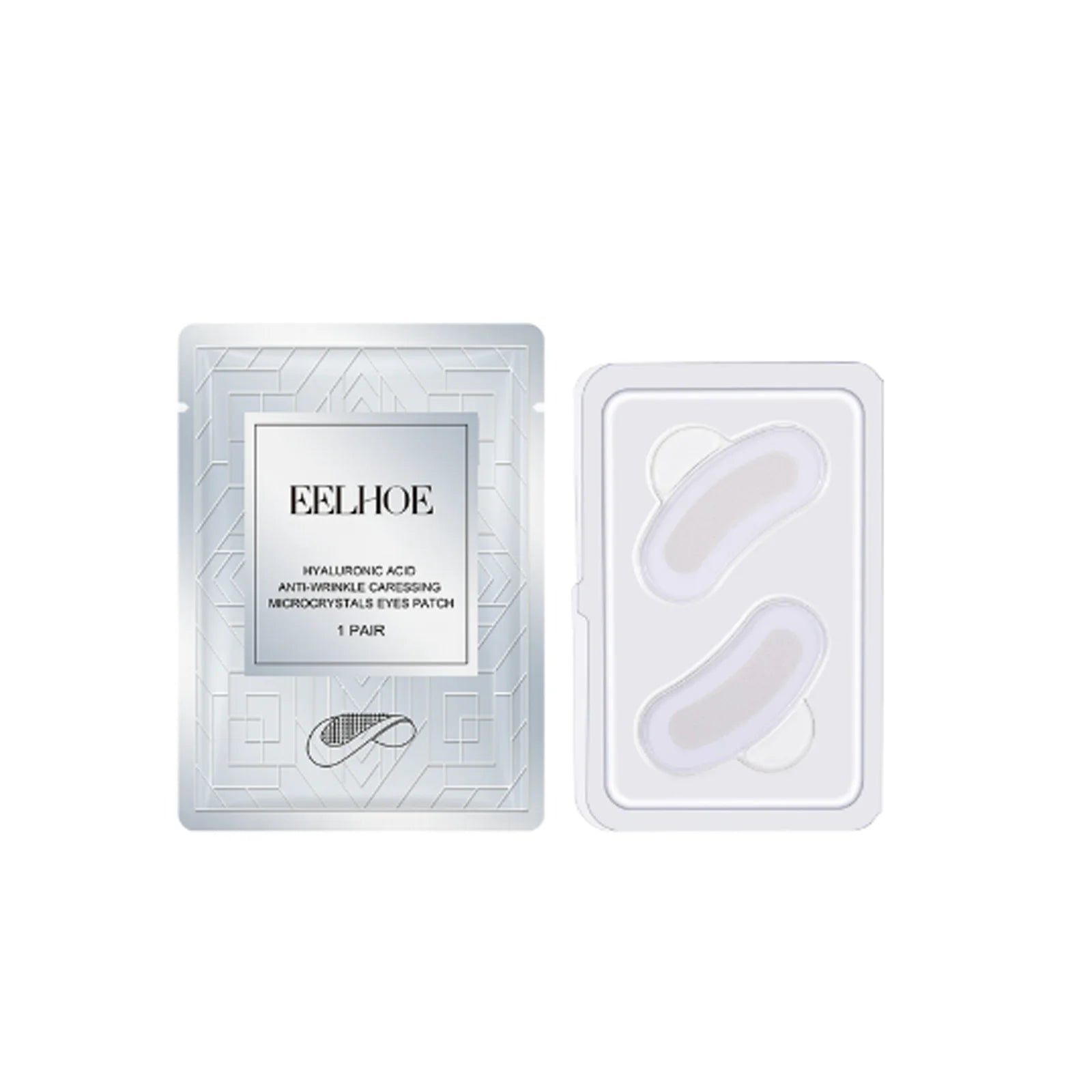 Micro-needle Eye Patch Hyaluronic Acid Anti-Wrinkle Fade Eye Fine Lines Moisturizing 0.25mm Caressing Microcrystals Eyes Patch Oasis Select 1pair
