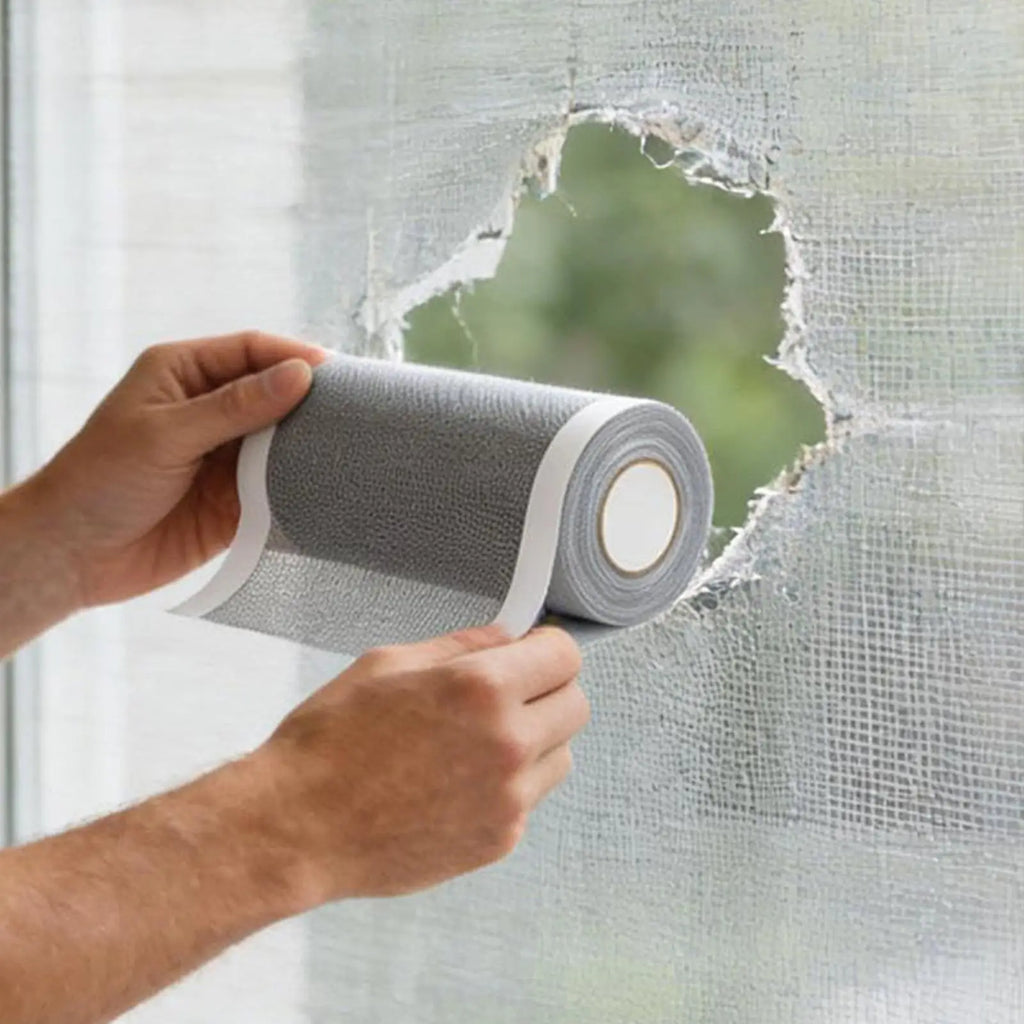 Window Screen Repair Tape Self Adhesive Mosquito Net Repair Patch Anti-Insect Fly Mesh Broken Hole Sticker Cuttable Mesh Tapes Oasis Select