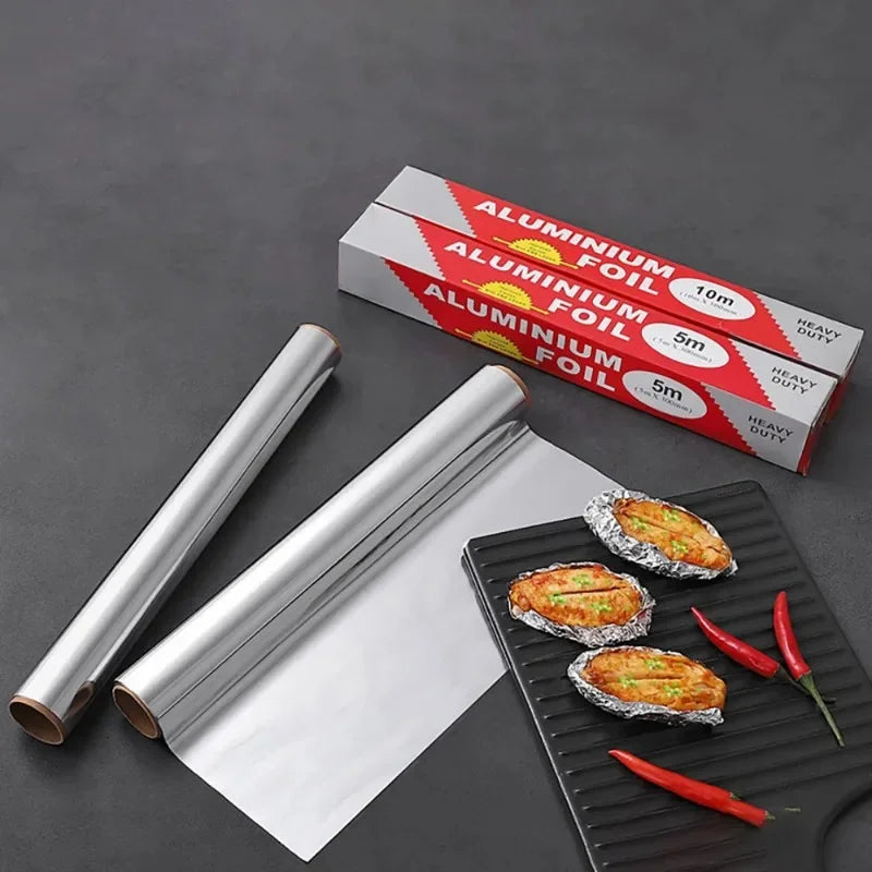 Tin Foil Food Grade Aluminum Foil Air Fryer Specialized Tin Foil Household Oven Baking and Grilling Tin Oasis Select