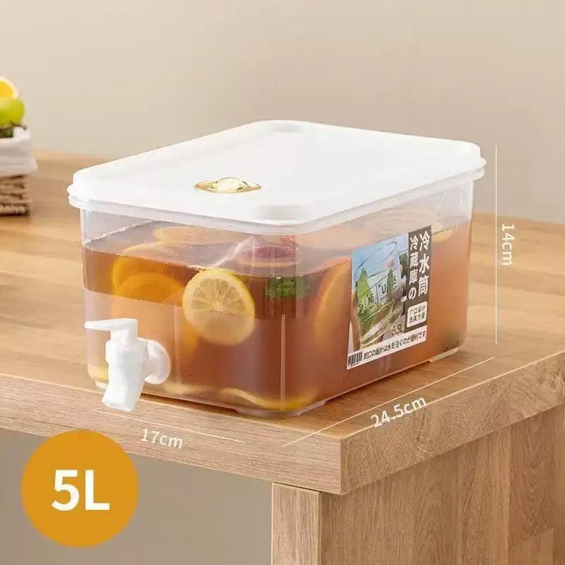 Large Capacity Refrigerator Beverage Dispenser with Spout, Easy Pour Spout, Great for Ice Lemonade, Fruit Teapot /Water Bottle Oasis Select