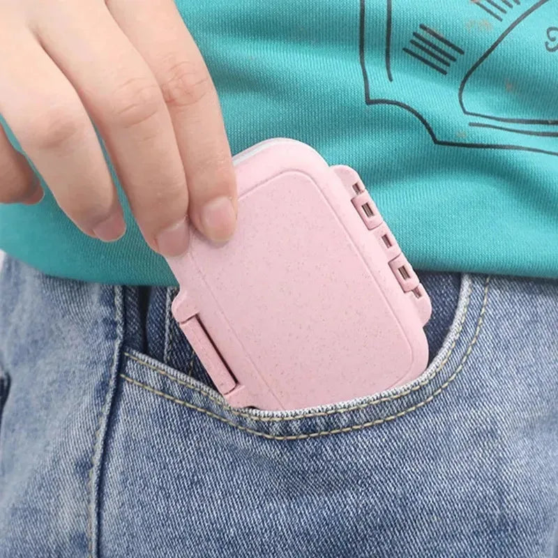 1/2pcs Mini Portable Pills Organizer Case 3 Grids PillBox Tablet Storage Container Weekly Medicine Pill's Box Pill Case Oasis Select