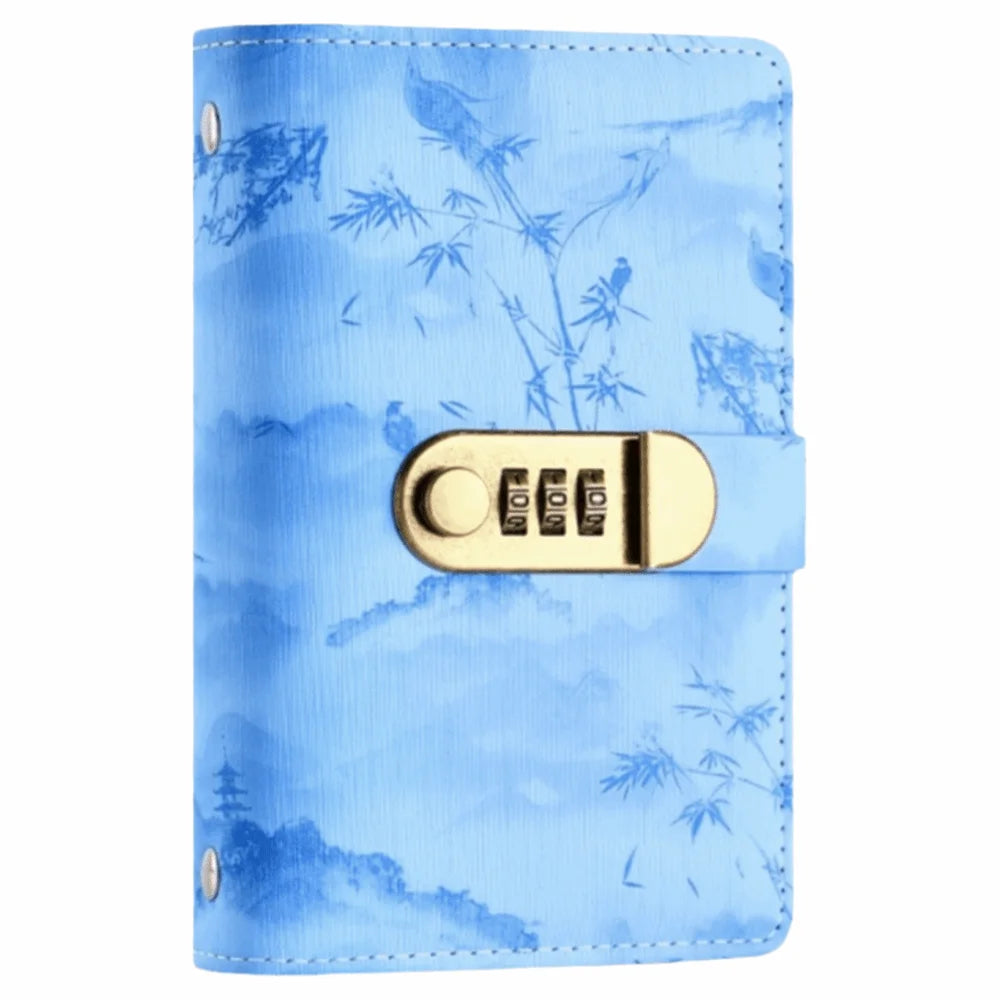 Waterproof Fixed Deposit Book Easy and Fun Multi Pockets Budget Bill Organizer Save Money with Password Lock Oasis Select Blue