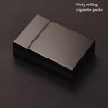 Automatic Pop-up Cigarette Box Soft Pack Protective Shell Thick Cigarette for Men and Women Extended Thin Cigarette Clip Oasis Select black - soft and har
