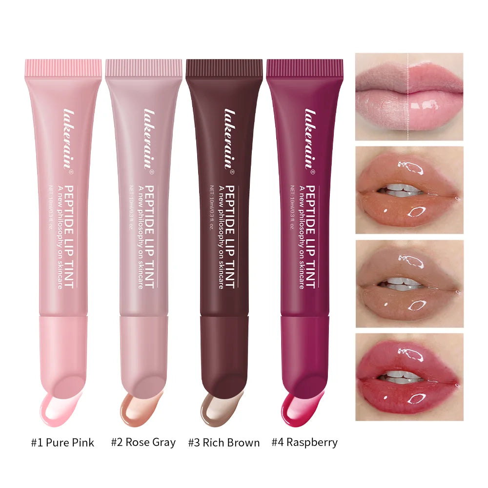 ibcccndc 4-Piece Mirror Lip Gloss Set – Glossy Tint & Moisture Mirror Lip Gloss Set Oasis Select
