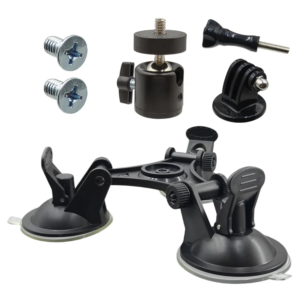 Triangle Suction Cup Camera Mount for GoPro, Insta360 & DJI