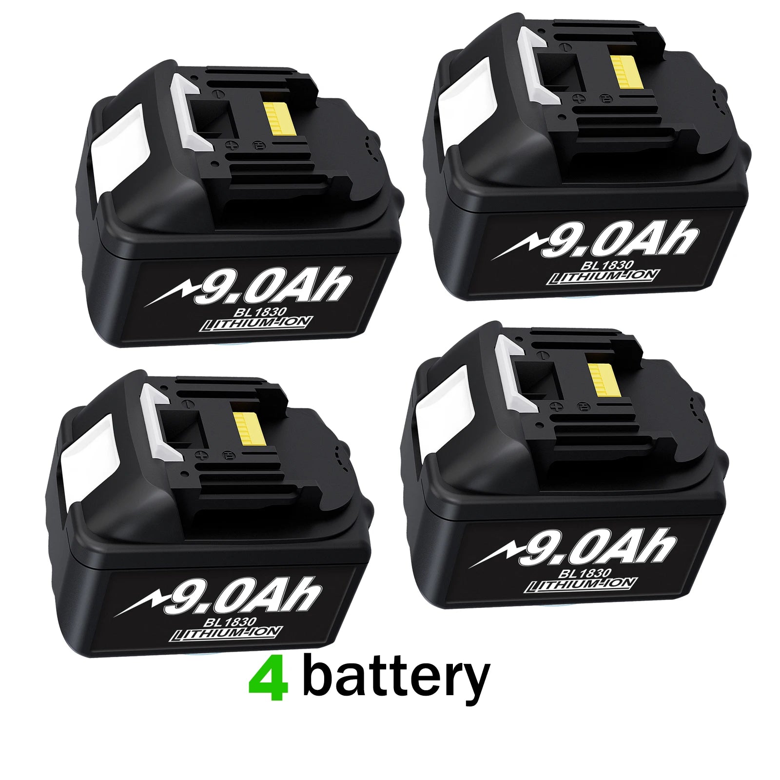 Battery 18V For Makita BL1860 BL1850B BL1850 BL1840 BL1830 Screwdriver Battery Charger 18V Replacement Power Tool Batteries lxt Oasis Select 4 battery 9.0Ah