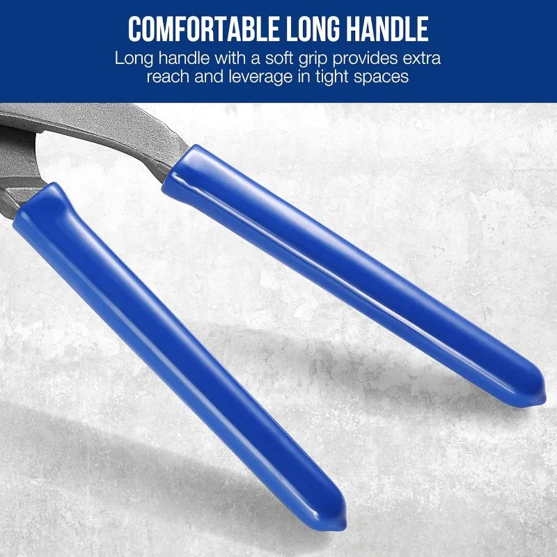 Oil Filter Removal Pliers Tools Professional 9" & 12" Adjustable Oil Filter Wrench Set Ideal for Engine Filters Cars and Trucks Oasis Select