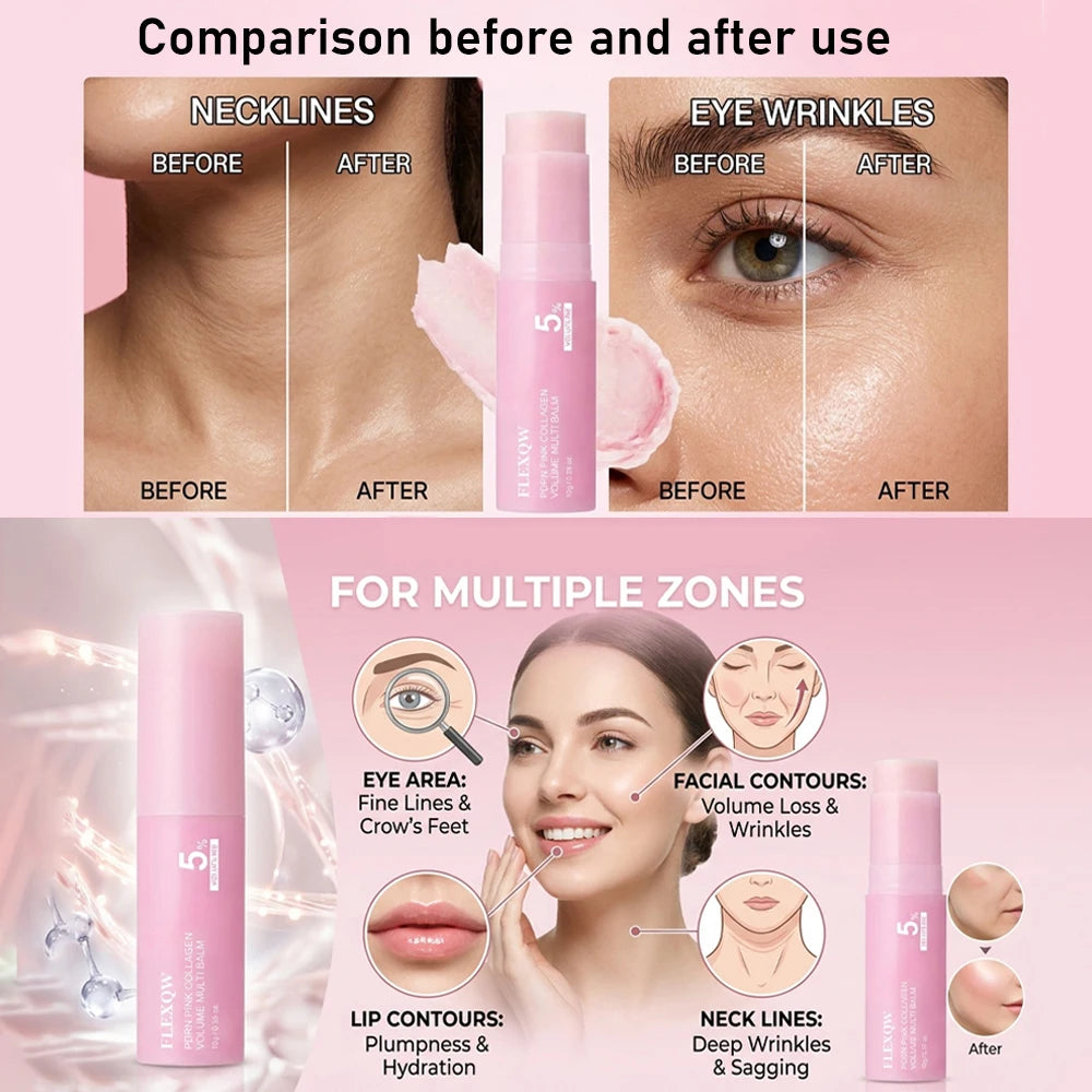 Pink collagen rich multi effect cream, a portable moisturizing stick that combines multiple effects Oasis Select