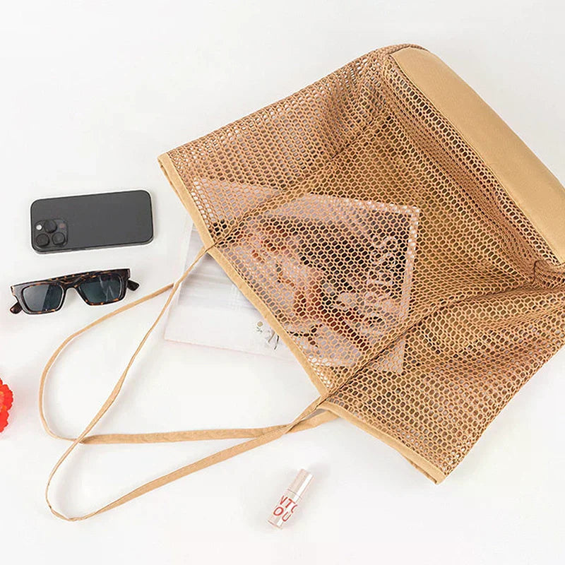 Summer Mesh Tote Bag Women's Breathable Shoulder Bag 여름용 메쉬 핸드백 Сумка женская Lightweight Bag Oasis Select