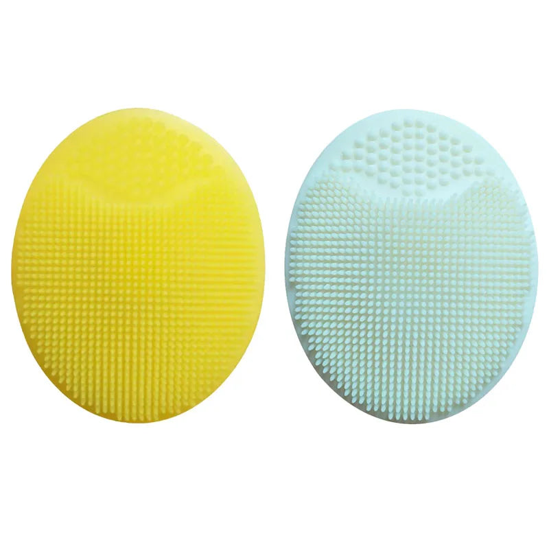 1/2pcs Shampoo Brush for Baby Infant Bathing Soft Silicone Boys Kids Shower Brush Head Hair Washing Massage Brushes Wipe Comb Oasis Select Mix-2pcs 3