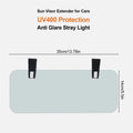 Car Visor Extender Windshield Sun Blocker Anti-Glare Weatherproof Sunvisor Extension Car 180-Degree Rotation Car Sun Blocker Oasis Select one size Gray