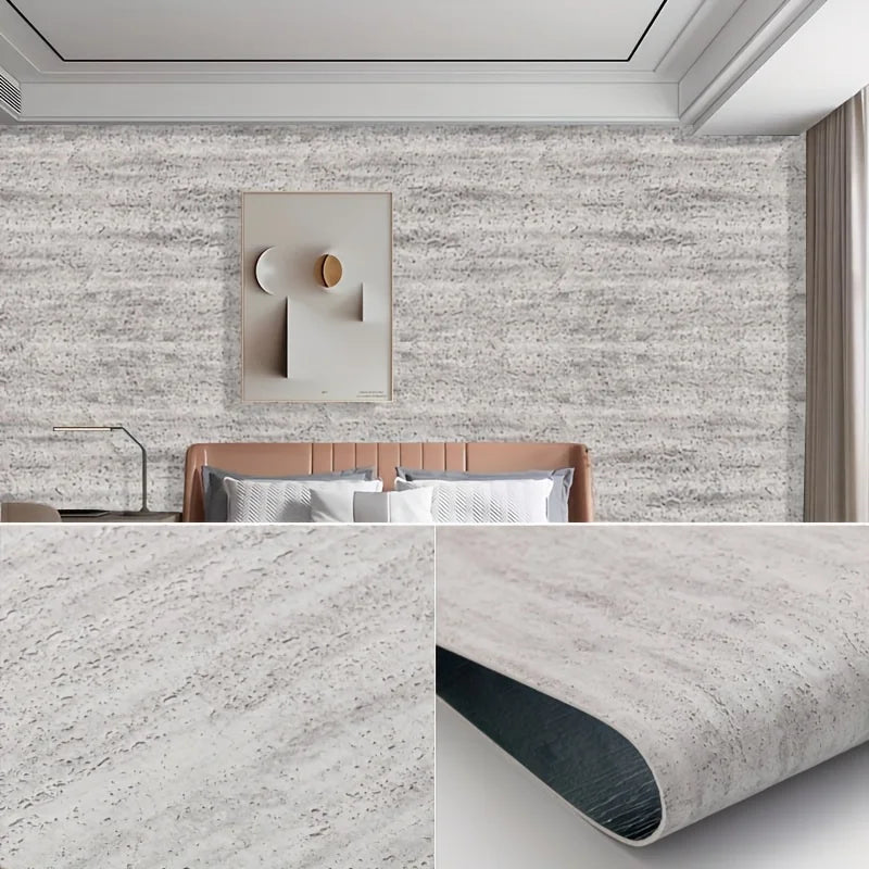 3D Soft Ceramic Wall Stickers 40cmX3m Self-Adhesive Thickened Foam Wallpaper For Renovating The Living Room TV Background Wall. Oasis Select