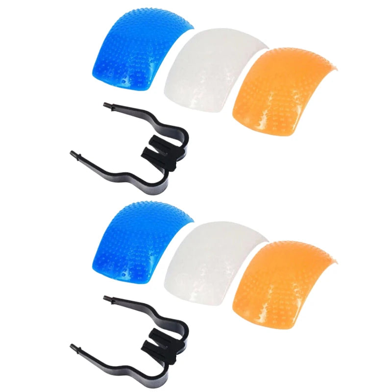 DSLR Flash Diffuser Cover – 3 Colors | Pop-Up Flash Softener