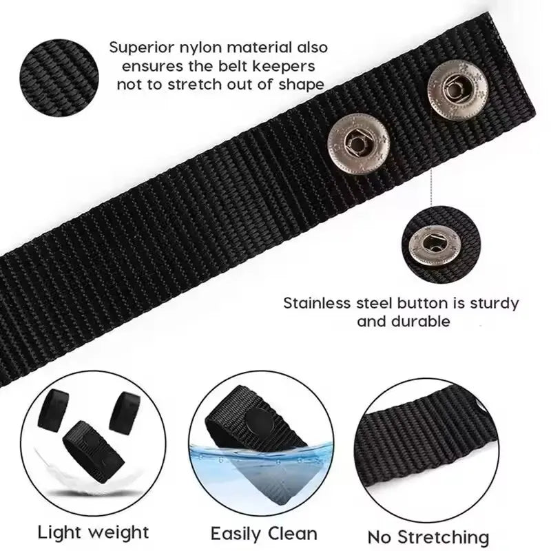 4Pcs Multi Functional Tactical Belt Double Nylon Buckle Portable Belts Accessory Equipment Outdoor Sports Accessory Fixed Buckle Oasis Select