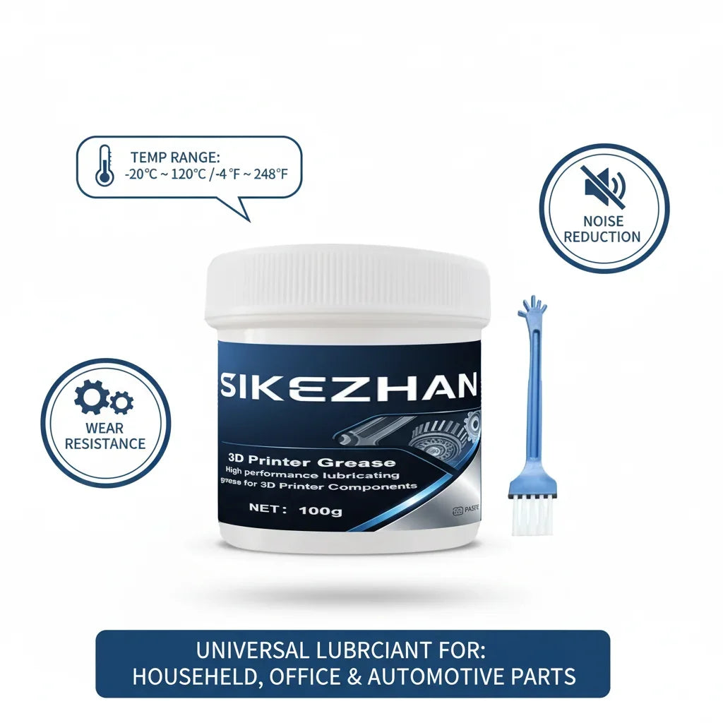 3D Printer Lubricant High-Speed Lithium Grease for Lead Screws Linear Rails Reduce Noise Friction Wear Smooth 3D Print Parts CNC Oasis Select