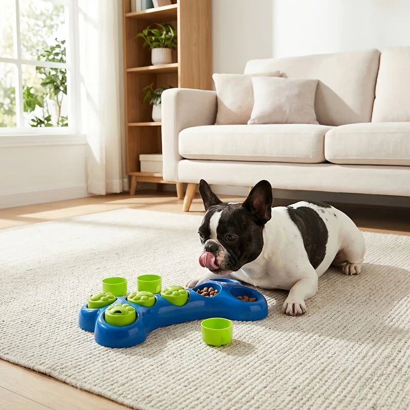 Toys for Relieving Dog Separation Anxiety,Treat-dispensing Puzzle Feeders, Anti-choke Slow-eating Bowls and Food-hiding Training Oasis Select
