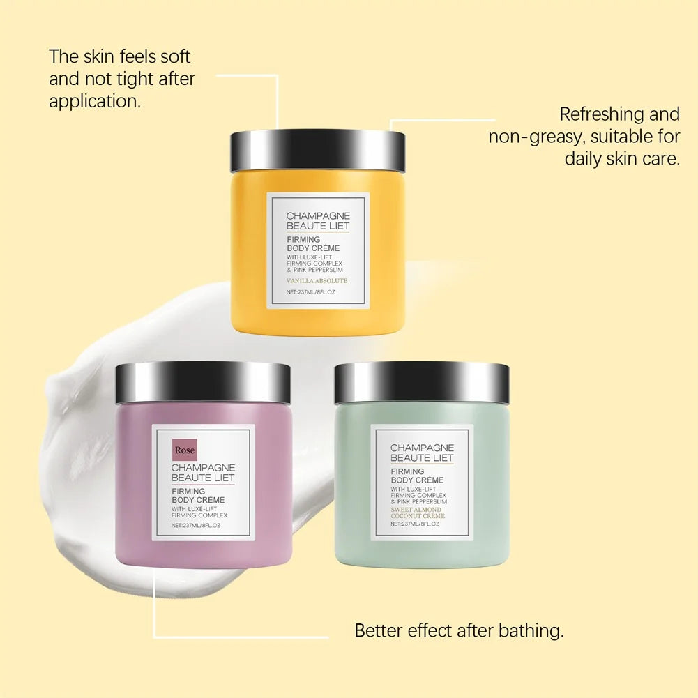 Champagne Firming Body Cream – Pepperslim Skin Tightening