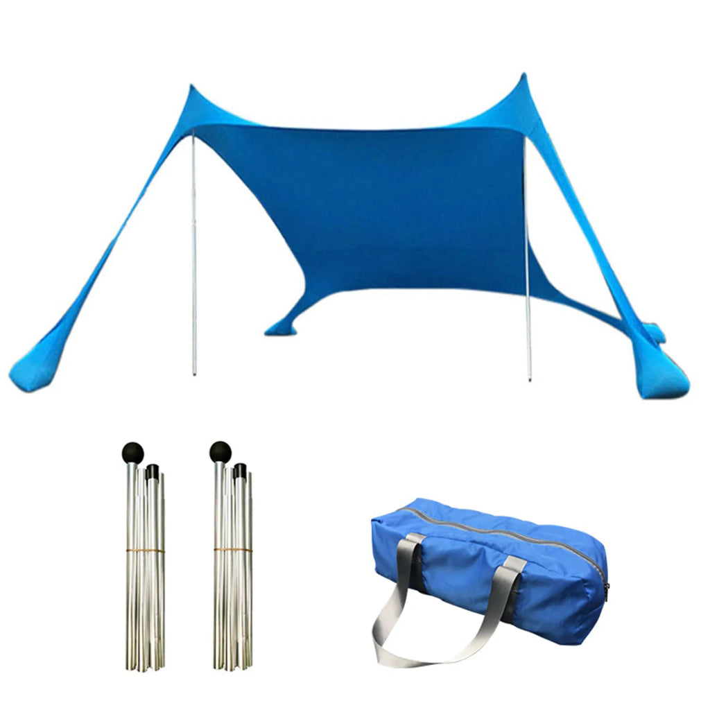 Outdoor Beach Tent Sun Shelter Camping Shades Tents Windproof One-piece Beach Canopy Tents UPF50+ Portable Family Tent For Bea Oasis Select