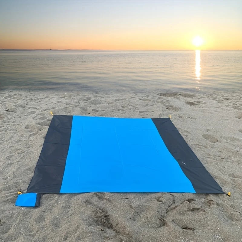 Lightweight Picnic Mat, Extra Large Portable Beach Blanket for Family Camping, Hiking and Outdoor Travel Oasis Select Blue