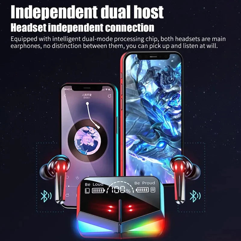 TWS Bluetooth Headphones Wireless Earphones Smart Touch Headset Waterproof Noise Canceling Headphones Game Headset Oasis Select
