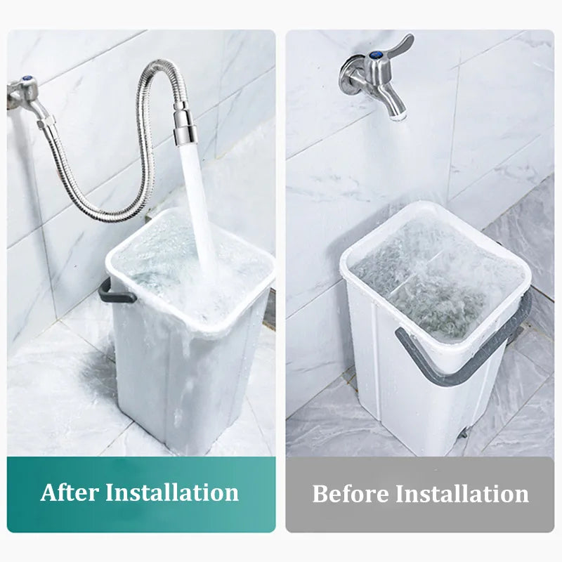 Universal Kitchen Faucet Extender & Swivel Aerator Hose