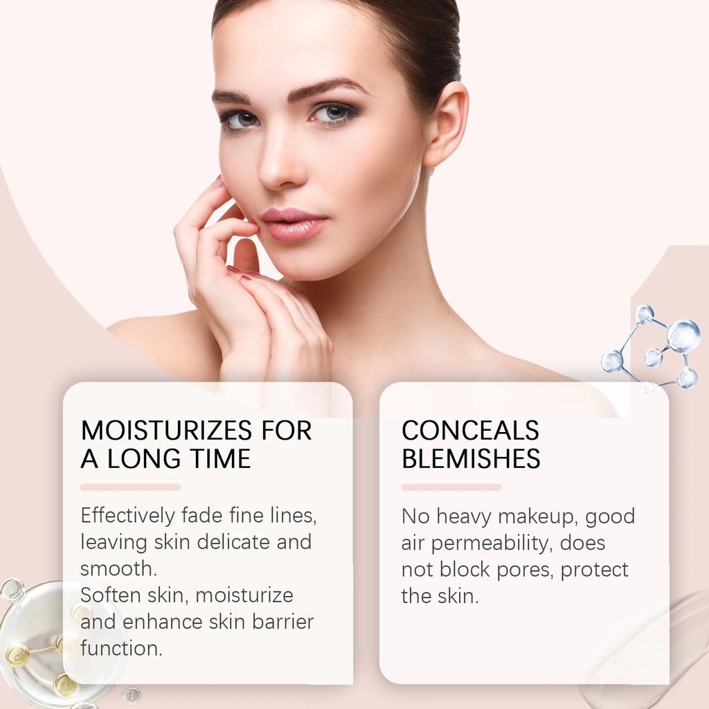 2-in-1 Plumping Velvet Serum-Infused Foundation Makeup Multifunctional Lightweight Magic Color Changing Foundation Cream Matte Oasis Select