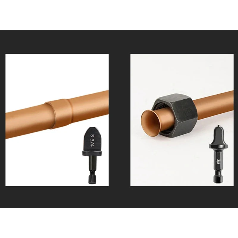 5/6/11PCS Tube Pipe Expander Copper Tube Hex Shank Pipe Expander for Air Conditione Swaging Pipe Flaring Takeover Repair Tool Oasis Select