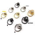 10pcs/pack Screwback Rivet Stud for Leather Bag Phone Case Accessory Ball Nail Metal Zinc-alloy with O Ring Screw Back Oasis Select gold-A