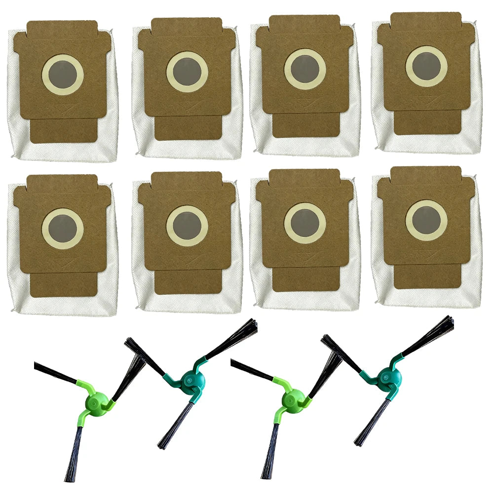 4 Side Brushes And 6 Dust Bags For ROOMBA Max 705 706 For COMBO Robot Vacuum Cleaner Replacement Parts Accessories Kit Oasis Select 12pcs
