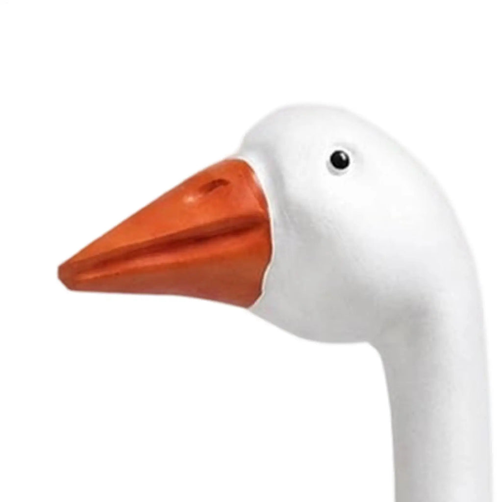 Porch Goose Statue 1PC Resin statue Goose Decor for Porch Outdoor Garden Yard Lawn Patio Entryway Farmhouse Home Decor Oasis Select