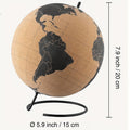 Cork Globe Holder DIY Creative Office Desktop Decor Globe Ornament Unique Message Board Softwood Earth Travel Commemoration Gift Oasis Select black