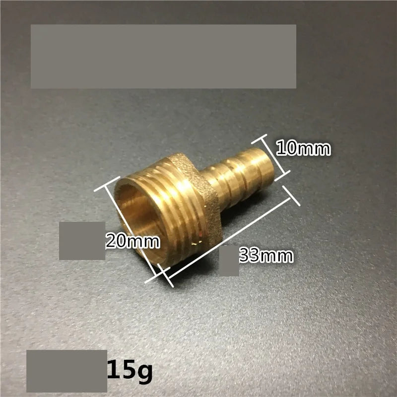 Brass Hose Fitting 4mm-19mm Barb Tail 1/2" BSP Female Thread Copper Connector Joint Coupler Adapter Oasis Select D