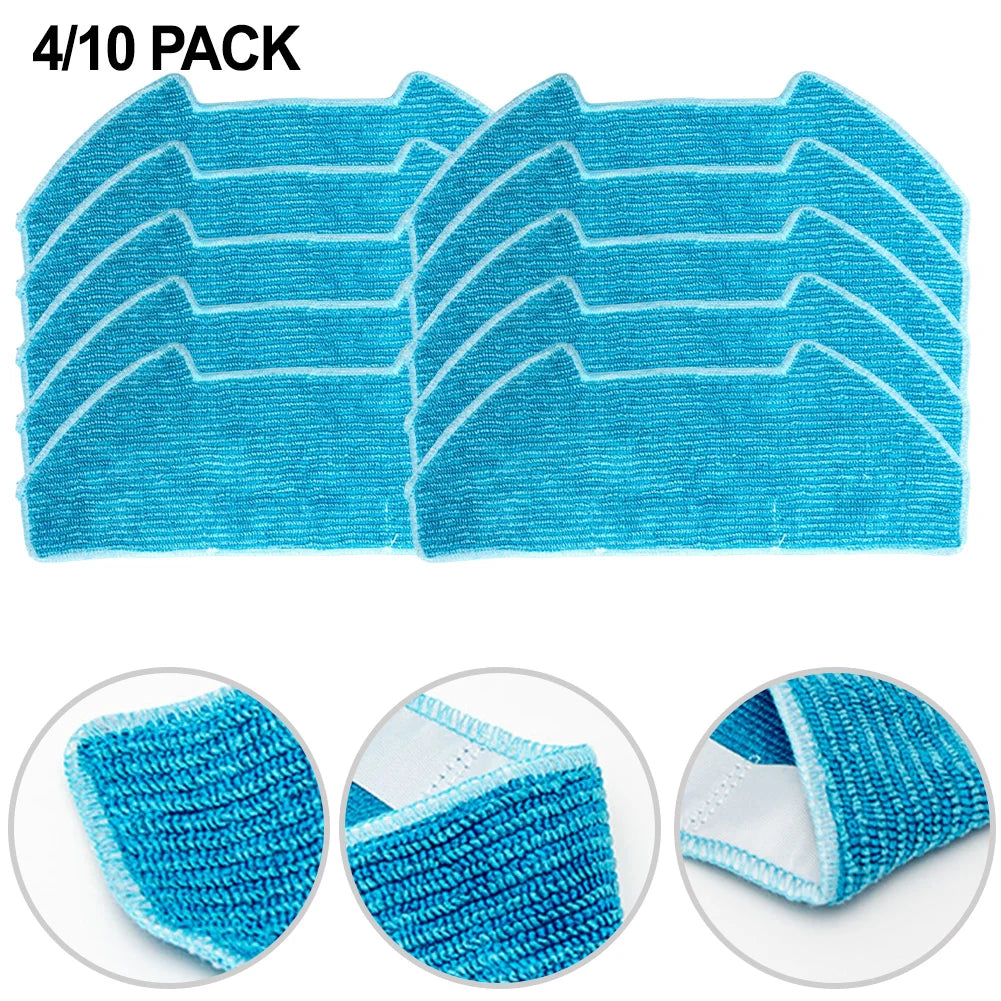 Microfiber Mop Cloths for SmartAI S8 Pro and For Redroad R10 Replacement Parts for Effective Mopping 4/10 Pack Oasis Select