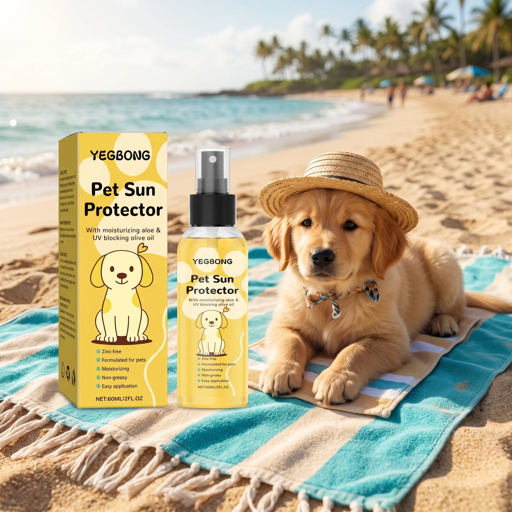 Pet Sun Protector Spray Spf Protection Moisturizing Outdoor Sun Burn Prevention for Puppies Prevent Pigment Precipitation Oasis Select