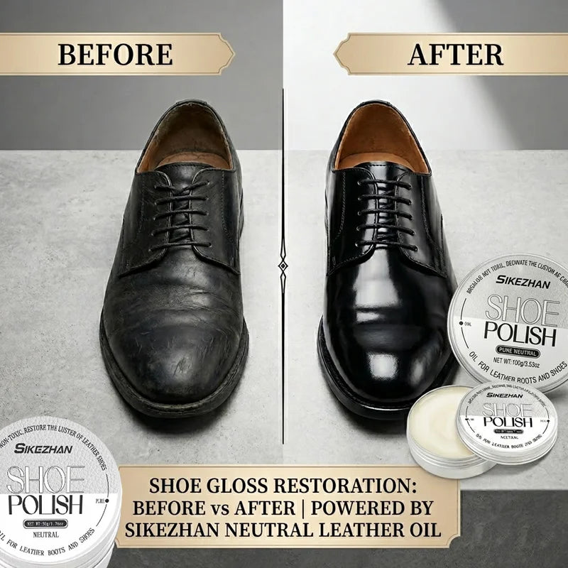 Professional Leather Shoe Polish Cream Kit,Cleaner Conditioner Waterproofer,Color Restorer for Men Women Formal Shoes Boots Bags Oasis Select