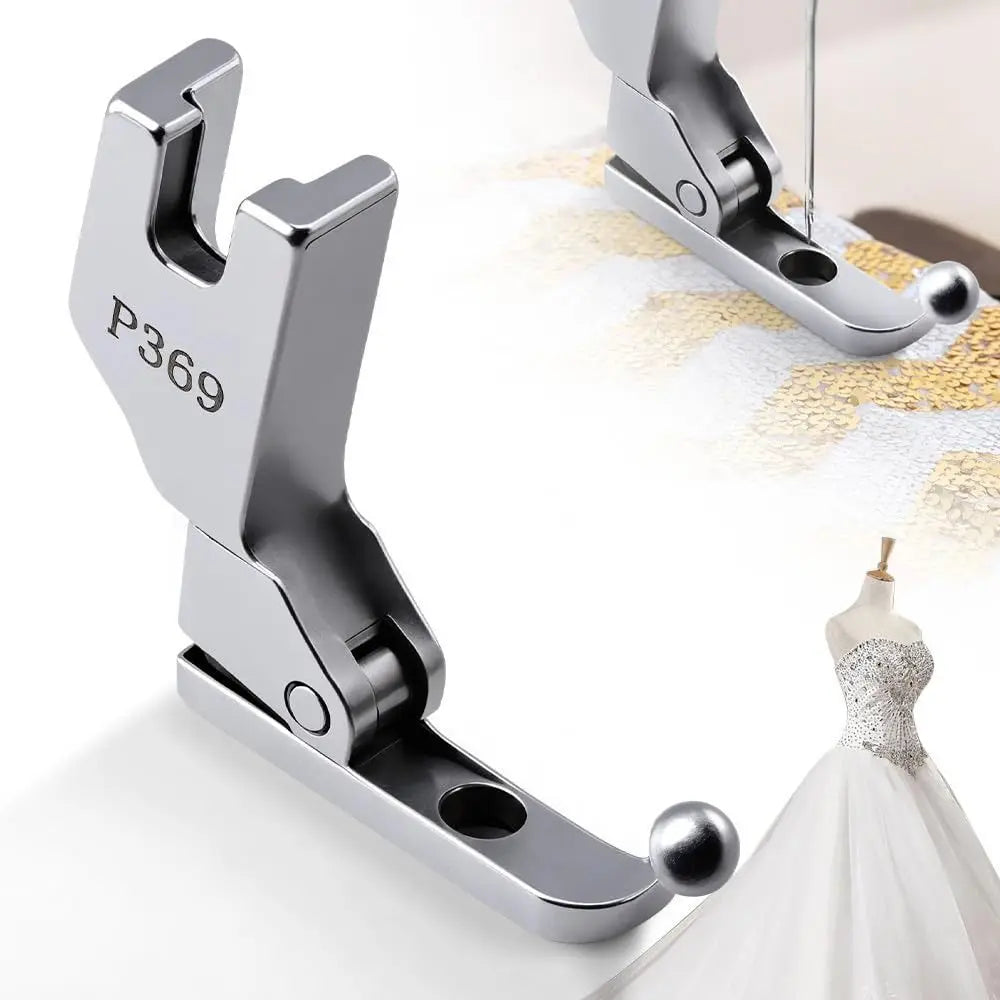 Steel Bead Sequin Special Presser Foot Bead-free P369 Sewing Presser Foot No Bead Tapping Easy to Use Fabric Presser Foot Oasis Select