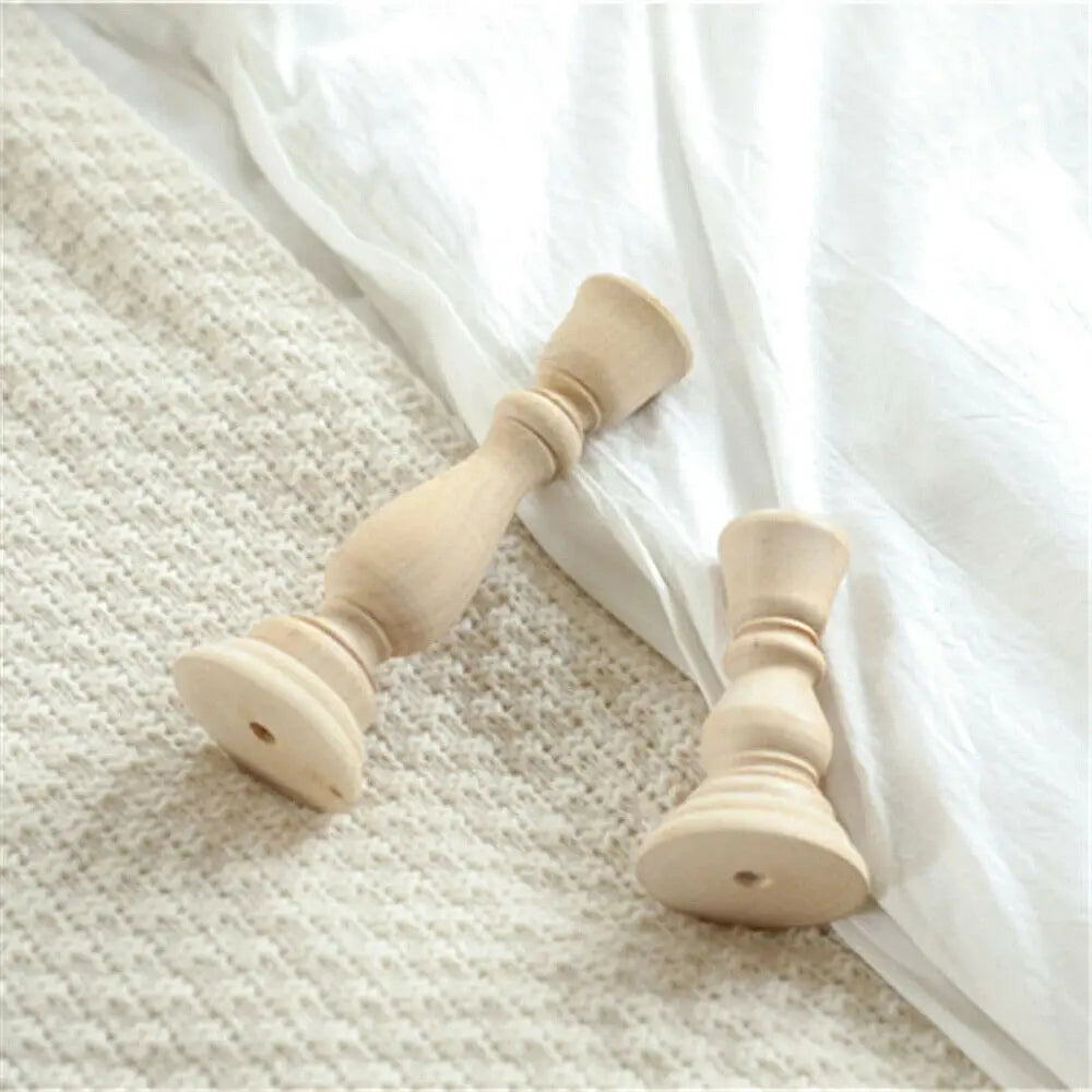 3 Size Wooden Vintage Candlesticks Table Candle Holder Wedding Home Dining Desktop Decoration Wood Candle Stand Candelabrum Oasis Select