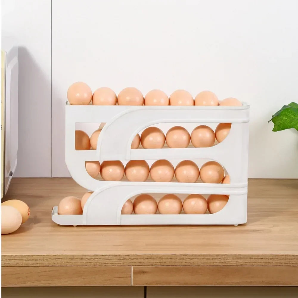 30-Egg Automatic Roller Fridge Egg Organizer Storage Box Egg Storage Organizer Oasis Select