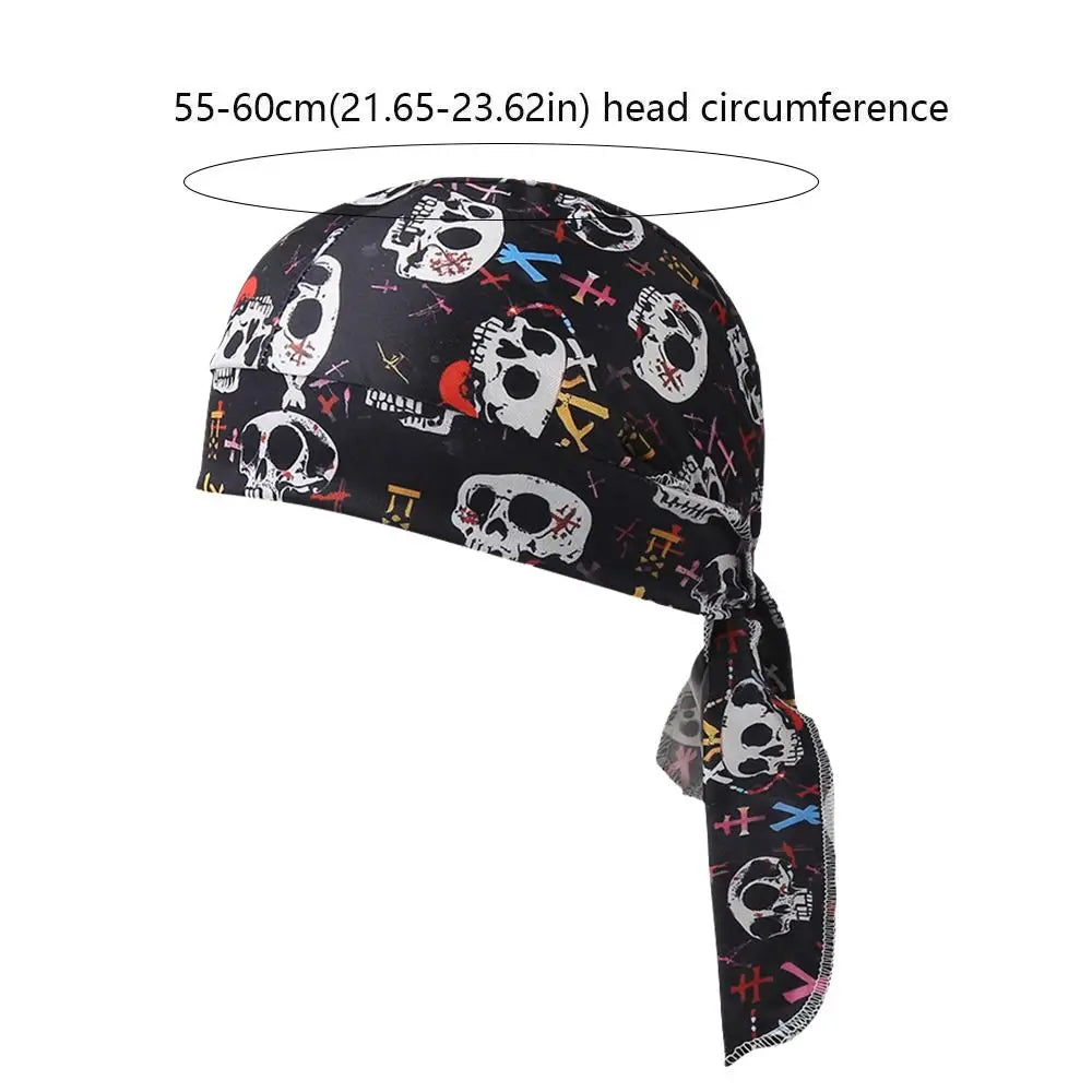 Fashion Accessory Breathable Hijab Caps Quick Dry Elastic Pirate Hat UV Protection Comfortable Bandana Headscarf Sports Oasis Select