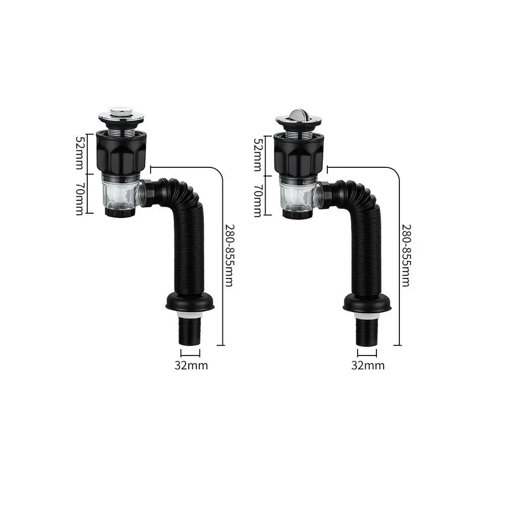 Anti-odor Basin Drain Dual-use Bathroom Accessories Hand Basin Drainage Component Horizontal and Vertical Drainage Oasis Select