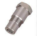 New Oxygen O2 Sensor Spacer Adapter Connector Fix Check Engine Light Converter M18X1.5 With Filter Screen Oasis Select Silver color
