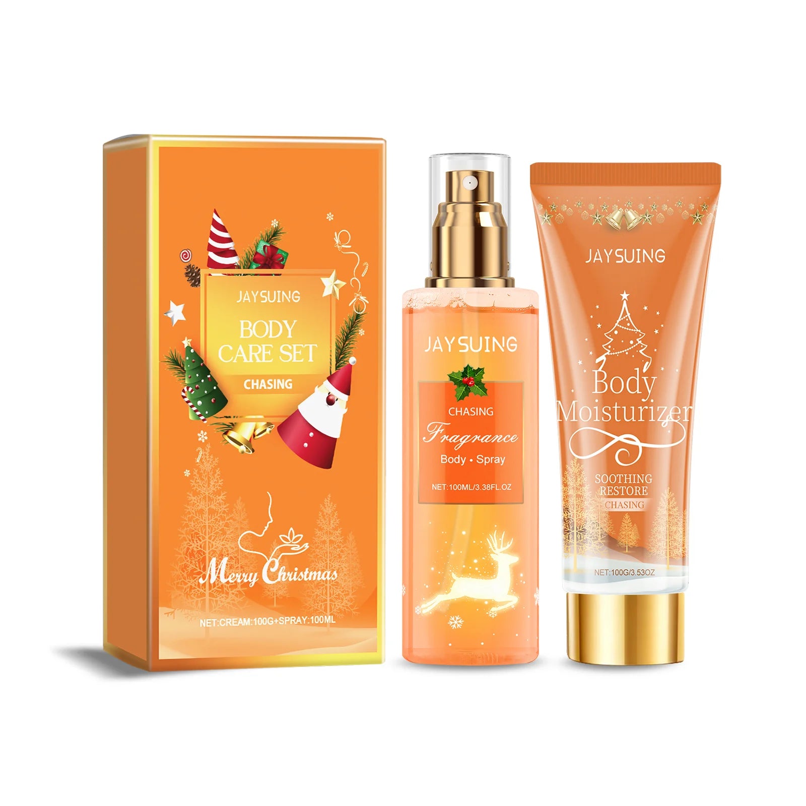 Christmas Scented Body Care Set – Body Spray & Lotion Gift Body Care Gift Set Oasis Select 1set Chasing