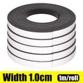 Self Adhesive Magnetic Strips Strong Magnetic Tape Flexible Magnet Strip for Fridge DIY Photo Poster Office Rubber Magnets Oasis Select Width 1cm 1M- (1 roll)