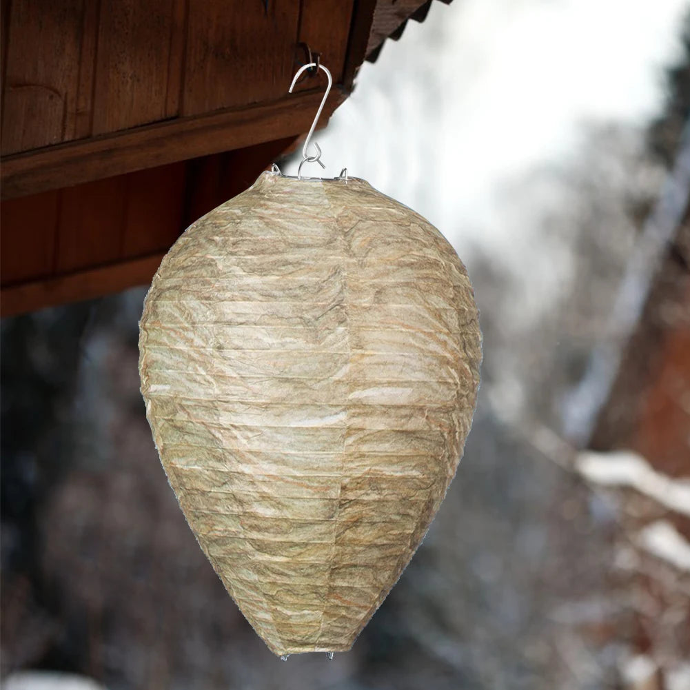 10-1Pcs Hornet Fly Catcher Eco Friendly Wasp Nest Decoy Repellent Hanging Wasp Deterrent Safe Fake Trap Garden Repellent Trap Oasis Select