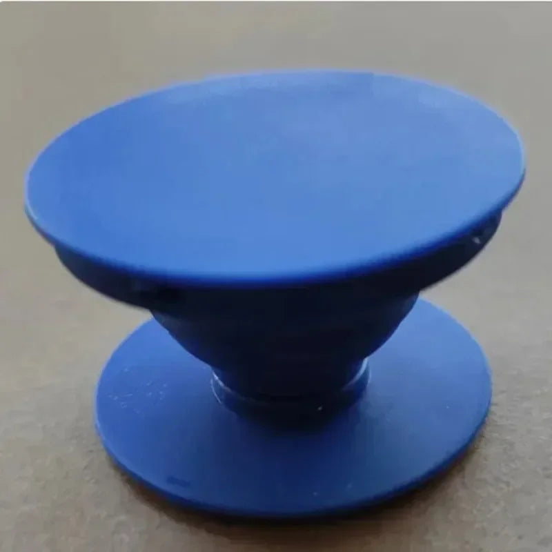 1-5pcs Finger Ring Holder Stand IPhone Samsung Support Telephone Mobilephones Grip Tok Folding Solid Color Pocket Socket Bracket Oasis Select Blue 1pcs