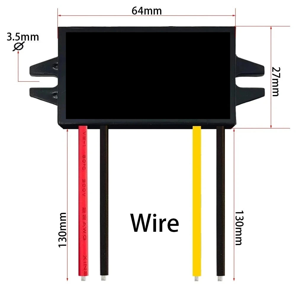 12V24V to 5V 3A 15W DC-DC Step Down Buck Converter Power Supply Module for Car Male Female USB Mini USB Micro USB Adapter Oasis Select Wire 12V24V 5V3A