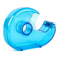 Transparent Desktop Tape Cutter Tape Hand Use Practical Plastic Adhesive Tape Dispenser Portable Lightweight for Office Home Oasis Select Blue