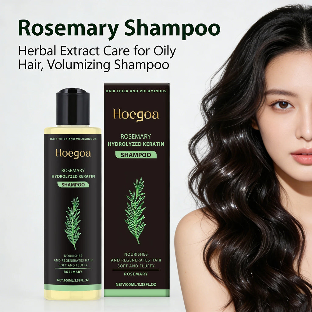 Rosemary Shampoo Soothing Scalp Anti Dandruff Oil Control Hair Regrowth Repair Frizzy Damaged Split Ends Hair Cleaning Shampoo Oasis Select