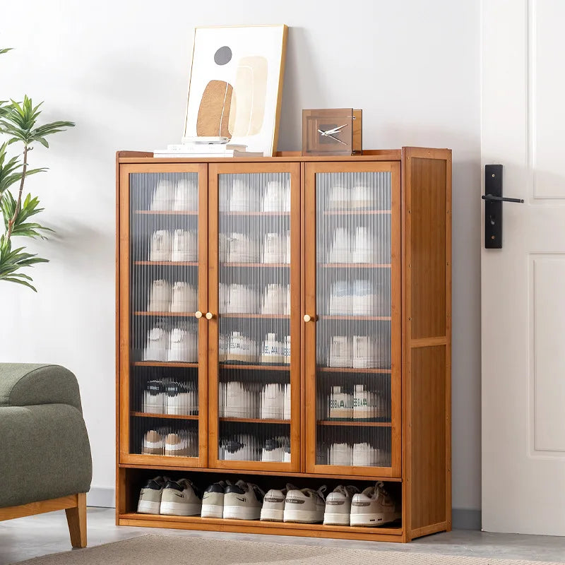 Household door shoe rack simple indoor rental house storage artifact economical multi-layer dust shoe cabinet new Oasis Select